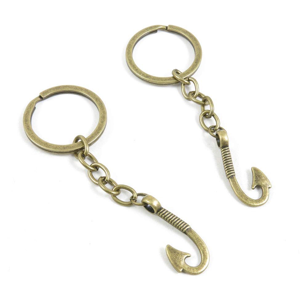 5 Items Keychain Keyring Key Tags Chains Rings Jewelry Bag Charms M6JB7 Hope Hook