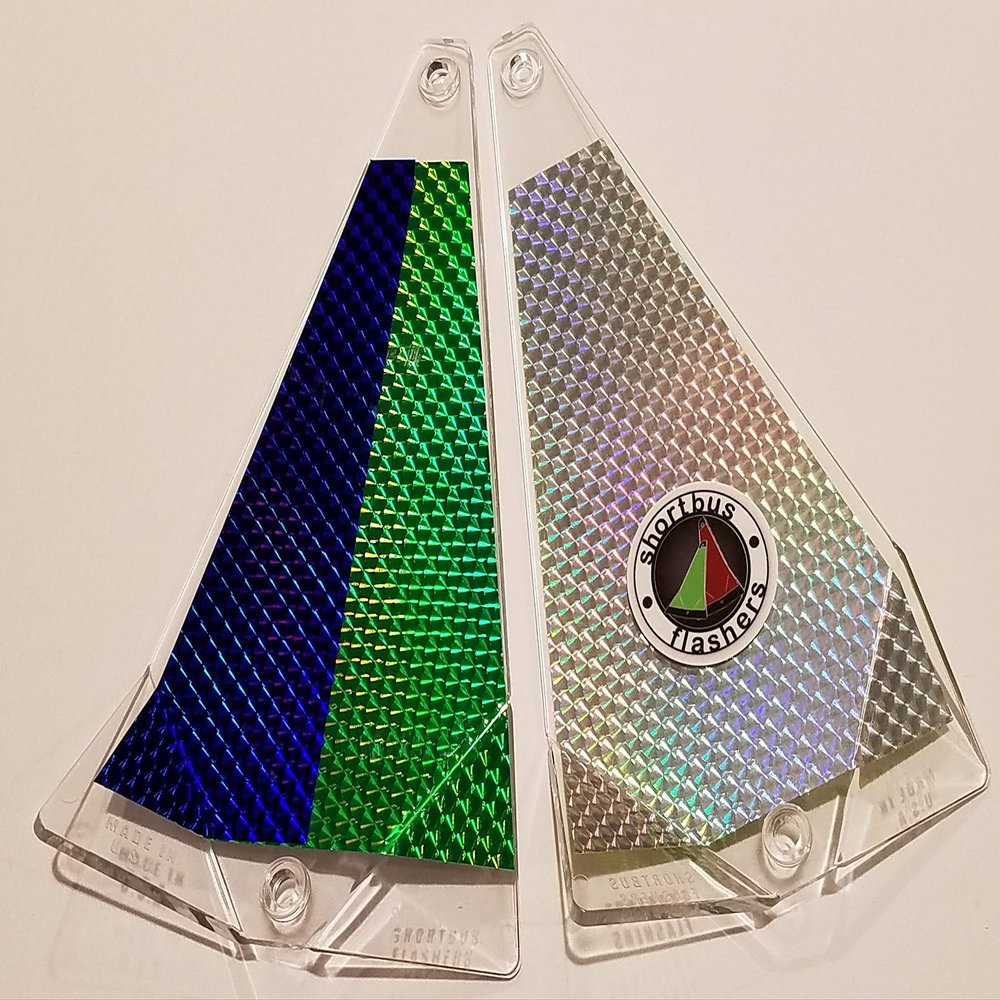 Shortbus Flashers 8" Fishing Flasher - Kelly Green/Blue