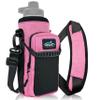 Arca Gear 40 oz Hydro Carrier - Insulated Water Bottle Sling w/Carry Handle, Shoulder Strap, Wallet and Two Pouches - The Perfect Flask Accessory - Sunset Pink view 1