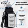Arca Gear 40 oz Hydro Carrier - Insulated Water Bottle Sling w/Carry Handle, Shoulder Strap, Wallet and Two Pouches - The Perfect Flask Accessory - Sunset Pink view 3