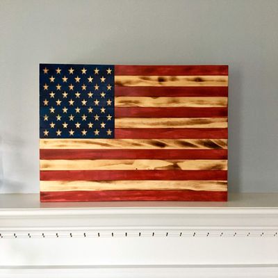 American Flag Locking Gun and Valuable Storage Box Safe