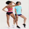 BUBBLELIME 4 Styles Long/Short Sleeve Rashguard for Women UPF 50+ Sun Protection - Basic Short Sleeve_Blue X-Small_BWST002 view 4