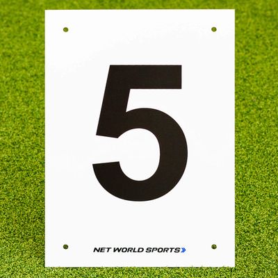 Vermont A4 Number Plates for Sports Pitches & Courts [1-12] | High-Visibility Number Plates (5)
