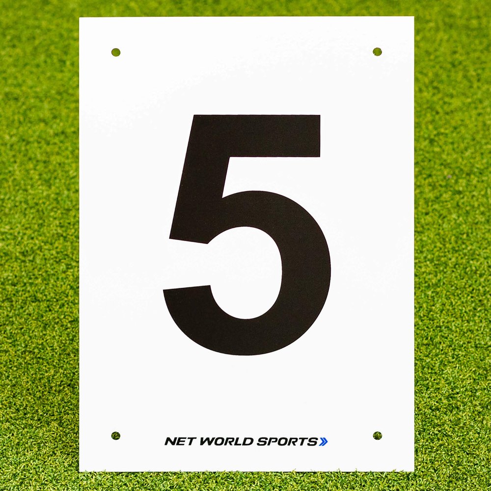 Vermont A4 Number Plates for Sports Pitches & Courts [1-12] | High-Visibility Number Plates (5)