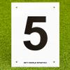 Vermont A4 Number Plates for Sports Pitches & Courts [1-12] | High-Visibility Number Plates (5) view 1