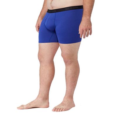 32 Degrees Mens Active Mesh Boxer Brief, Blue Vibe, Xlarge
