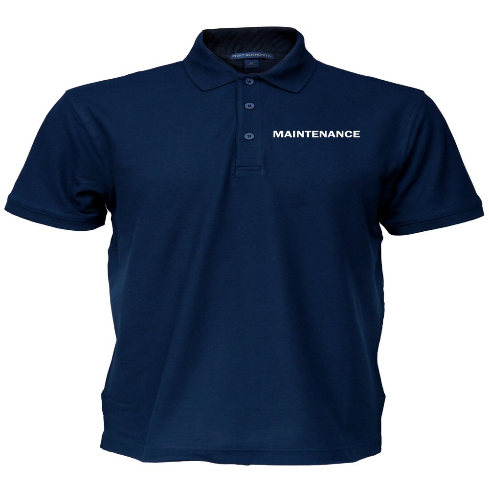 Smart People Clothing Maintenance Polo Shirt, Employee Polo, Staff Shirt, Hospitality t-Shirt, Hotel Navy
