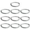 Marine Grade 316 Stainless Steel Key Ring Key Chain Heavy Duty Keychain Split Ring Connector for Scuba Gear BCD Attachment (30mmx10) view 1