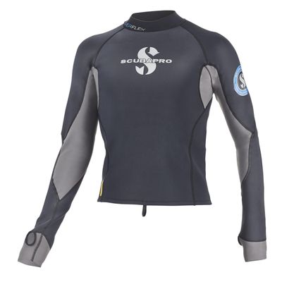 SCUBAPRO Men's Everflex 1.5 Long-Sleeve Top, 2X-Large, Black