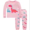 Dolphin&Fish Girls Pajamas 100% Cotton Toddler Pjs Long Sleeve Kid Sleepwear Sets 2T Purple view 1