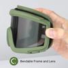 xaegistac Airsoft Goggles, Tactical Safety Goggles Anti Fog Military Eyewear with 3 Interchangable Lens for Paintball Riding Shooting Hunting Cycling (ArmyGreen) view 3
