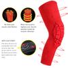 Knee Pads Compression Leg Sleeve Knee Sleeve for All Sports Wrestling Protector Gear, 1 Pair of Knee Paded(Red_2 Pack, Small) view 4