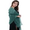 BANETTETA Green Shawls and Wraps for Evening Dresses Shall for Women Dressy Shawls and Wraps for Evening Wear (Dark Green) view 3