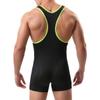 YOOBNG Men's Tank Top One Piece Wrestling Singlet Bodysuit Jumpsuit Leotard Mini Boxer Briefs Underwear view 4