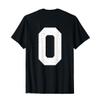 #0 Jersey Uniform Varsity Sports Number T-Shirt view 1