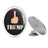 Anti Trump President - Round Metal 0.75" Lapel Pin Hat Shirt Pin Tie Tack Pinback view 1