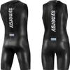 Synergy Triathlon Wetsuit 3/2mm - Volution Sleeveless Quick John Smoothskin Neoprene for Open Water Swimming (Men, Men's L2) view 2