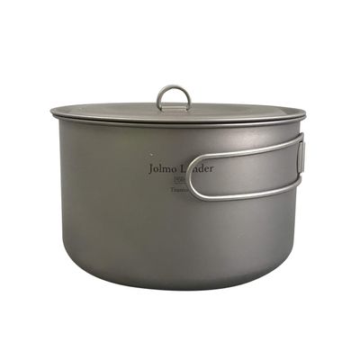 Jolmo Lander Light Titanium Pot 1950ml Camping Titanium Cookware Outdoor Ultralight Pot