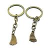 5 Items Keychain Keyring Key Tags Chains Rings Jewelry Bag Charms AA441 Feet Foot Footprints view 1