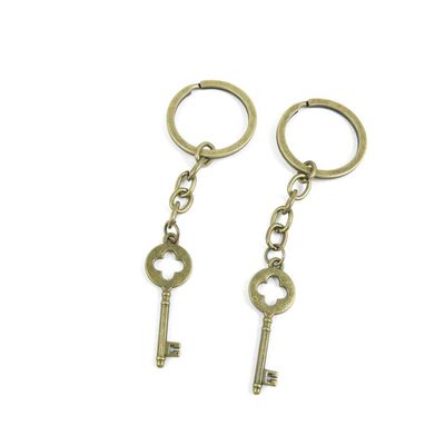 5 Items Keychain Keyring Key Tags Chains Rings Jewelry Bag Charms Q7XO3 Skeleton Key