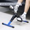 Folding Pedal Exerciser, Mini Exercise Bike Under Desk Bike Foot Pedal Exerciser, Foot Hand Cycle Portable Peddler Machine Bicycle Exerciser Arm Leg Exerciser While Sitting view 3