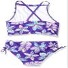 Kanu Surf Girls' Big Charlotte Floral Halter Tankini Beach Sport 2-Piece Swimsuit, Purple, 12 view 2
