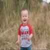7 ate 9 Apparel Boy's Valentine's Day Toddler Vintage Baseball Shirt T-Shirt 6 Months Red and Grey view 2