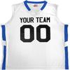 Custom Basketball Jersey Old School Style White and Royal Blue Adult X-Large view 2