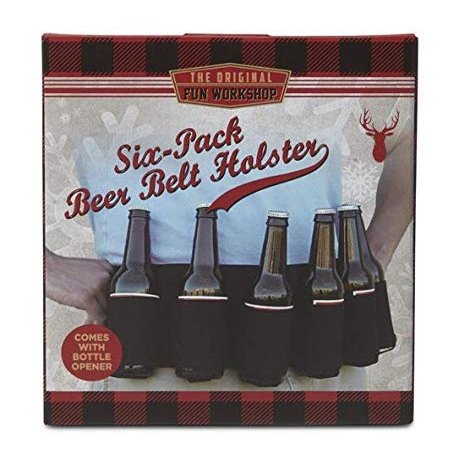 The Original Fun Workshop SIX-Pack Beer Belt Holster