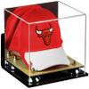 Better Display Cases Acrylic Basketball Hat or Cap Display Case with Mirror, Wall Mount, Silver Risers and Wood Base (A006-SR) view 1