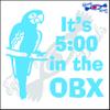 Eyecandy Decals It's 5 O'CLOCK ON The OBX North Carolina 6" Decal Sticker Light Blue view 1