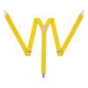 Action Ward Unisex Suspenders for Men and Women - 1" Width - Y Back with Strong Clips - One Size Fits All (Yellow) view 1