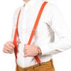 Action Ward Unisex Suspenders for Men and Women - 1" Width - Y Back with Strong Clips - One Size Fits All (Orange) view 4