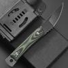 Ccanku C1390 Fixed Blade Knifes 7.3-Inch Outdoor Survival Tools D2 Blade Steel & G10 Handle with Kydex Sheaths Clip for Outdoor Activities, Camping, Bushcraft and Hunting(Black) view 3