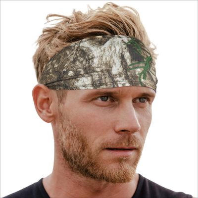 Tough Headwear Mens Sweat Bands - Athletic Headbands Men/Women for Various Sports, Including Running, Football, Basketball, Cycling, and Activities Requiring Helmets - Green