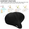 DAWAY C40 Ultra-Comfortable Oversized Bike Seat - Memory Foam Padded, Extra Wide Soft Bicycle Saddle for Men Women Seniors - Fit for Peloton, Cruiser, Stationary, Mountain Road Bikes - Shock Absorbing view 2