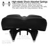 DAWAY C40 Ultra-Comfortable Oversized Bike Seat - Memory Foam Padded, Extra Wide Soft Bicycle Saddle for Men Women Seniors - Fit for Peloton, Cruiser, Stationary, Mountain Road Bikes - Shock Absorbing view 4