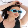 Laurinny Sunglasses Blue Clout Goggles for Women Men Retro Oval Sun Glasses Blue Cute Round Party Costume Frame view 2