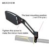 MEACHOW New Scratch Resistant Glass Lens,Handlebar Bike Mirror, Adjustable Safe Rearview Mirror, Bicycle Mirror (Silver Right Side) ME-003RS view 2