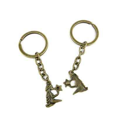 5 Items Keychain Keyring Key Tags Chains Rings Jewelry Bag Charms J2DB6 Virgo Tag
