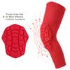 Knee Pads Compression Leg Sleeve Knee Sleeve for All Sports Wrestling Protector Gear, 1 Pair of Knee Paded(Red_2 Pack, Large) view 3