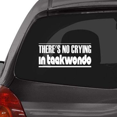 Custom Brother - There's NO Crying in Taekwondo Car Laptop Wall Sticker s4