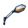 MEACHOW New Scratch Resistant Glass Lens,Handlebar Bike Mirror, Adjustable Safe Rearview Mirror, Bicycle Mirror (Silver Right Side) ME-005RS view 1