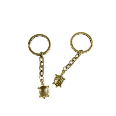 5 Items Keychain Keyring Key Tags Chains Rings Jewelry Bag Charms X2SW4 Turtle Tortoise