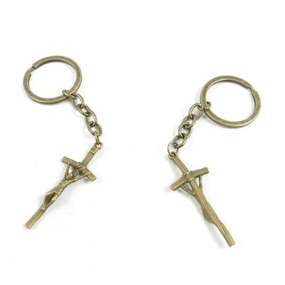 1 Items Keychain Keyring Key Tags Chains Rings Jewelry Bag Charms E8AZ3 INRI Jesus Cross