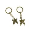 20 Items Keychain Keyring Key Tags Chains Rings Jewelry Bag Charms Z5PW4 Butterfly view 1