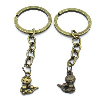 5 Items Keychain Keyring Key Tags Chains Rings Jewelry Bag Charms AA441 Worm Snake
