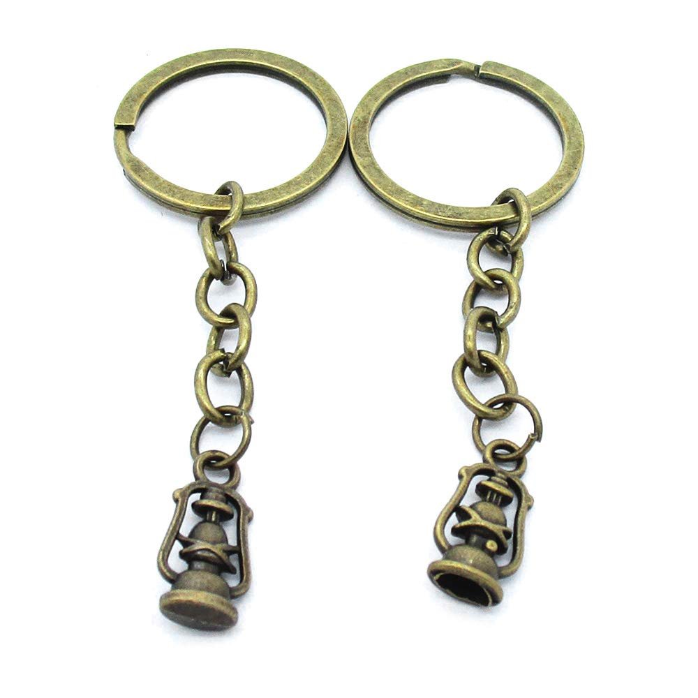 1 Items Keychain Keyring Key Tags Chains Rings Jewelry Bag Charms AA441 Barn Lantern