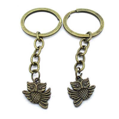 5 Items Keychain Keyring Key Tags Chains Rings Jewelry Bag Charms AA441 Owl