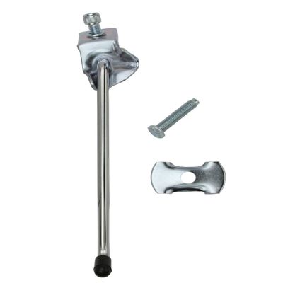 Alta Steel Bicycle Center Mount Kickstand, Multiple Sizes and Colors (Chrome, 9")